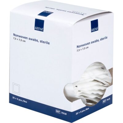 Abena,comprese sterile din material netesut, pliate ,7,5×7,5 cm-7018